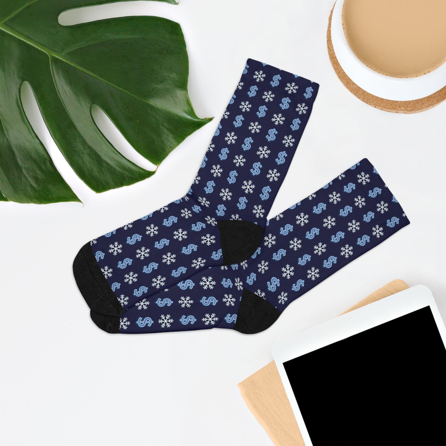 Frozen Assets Sanctions Socks — Recycled Poly Crew Socks